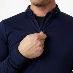 Mens' Long-sleeve Thermal Zip Top -Sportswear Sale Store go 208228 d