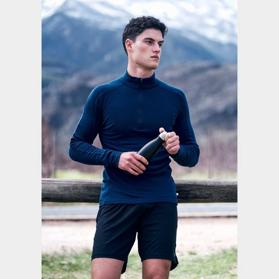 Men's Convect-200 Merino Long Sleeved Zipped Top 8 Men's Convect-200 Merino Long Sleeved Zipped Top - Image 6