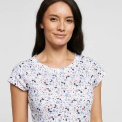 Women’s Ditsy Print Short Sleeved Tee -Sportswear Sale Store go 419120 d