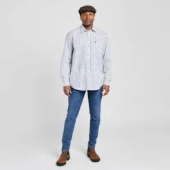 Men’s Turnberry Twill Cotton Long Sleeve Shirt -Sportswear Sale Store go 503172 c