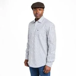 Men’s Turnberry Twill Cotton Long Sleeve Shirt -Sportswear Sale Store go 503172 z
