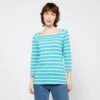 Regatta Ladies Polexia Square Neck Top Turquoise White Stripe -Sportswear Sale Store go 575859 a
