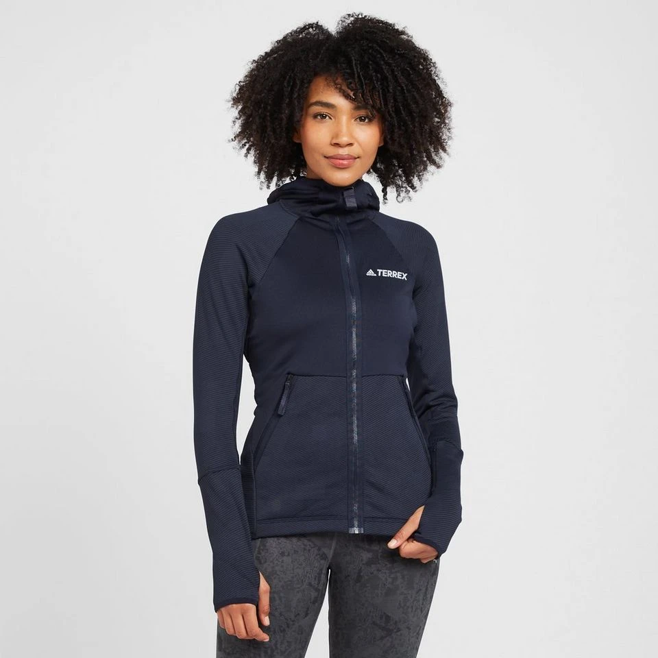Adidas TERREX Women’s Tech Flooce Hooded Hiking Fleece Jacket 3 Adidas TERREX Women’s Tech Flooce Hooded Hiking Fleece Jacket