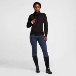 Womens Organic Remy Cotton Sweatshirt Black -Sportswear Sale Store go 576956 c