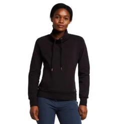 Womens Organic Remy Cotton Sweatshirt Black -Sportswear Sale Store go 576956 z