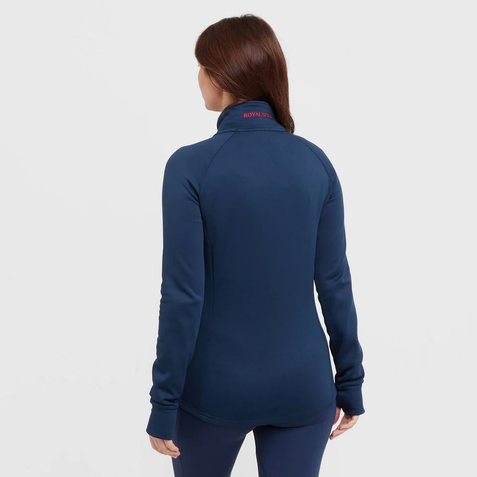 Women’s Zip Fleece In Dark Blue 4 Women’s Zip Fleece In Dark Blue - Image 2