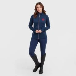 Women’s Zip Fleece In Dark Blue 12 Women’s Zip Fleece In Dark Blue -Sportswear Sale Store go 600885 c