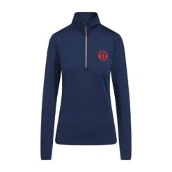 Women’s Stretch ½ Zip Top In Dark Blue -Sportswear Sale Store go 600886 u