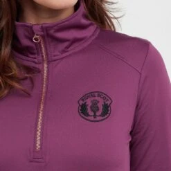 Women’s Stretch ½ Zip Top In Wine -Sportswear Sale Store go 600887 d