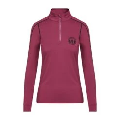 Women’s Long Sleeve Base Layer In Wine -Sportswear Sale Store go 600888 u