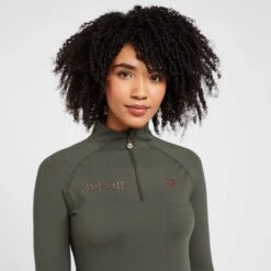 Women's Team Long Sleeved Base Layer Khaki -Sportswear Sale Store go 614476 d