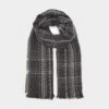 Platinum Womens Woven Scarf Black Chequered -Sportswear Sale Store go 618423 a