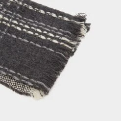 Platinum Womens Woven Scarf Black Chequered -Sportswear Sale Store go 618423 b