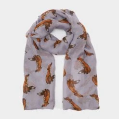 Platinum Womens Blaze Viscose Scarf Purple Fox