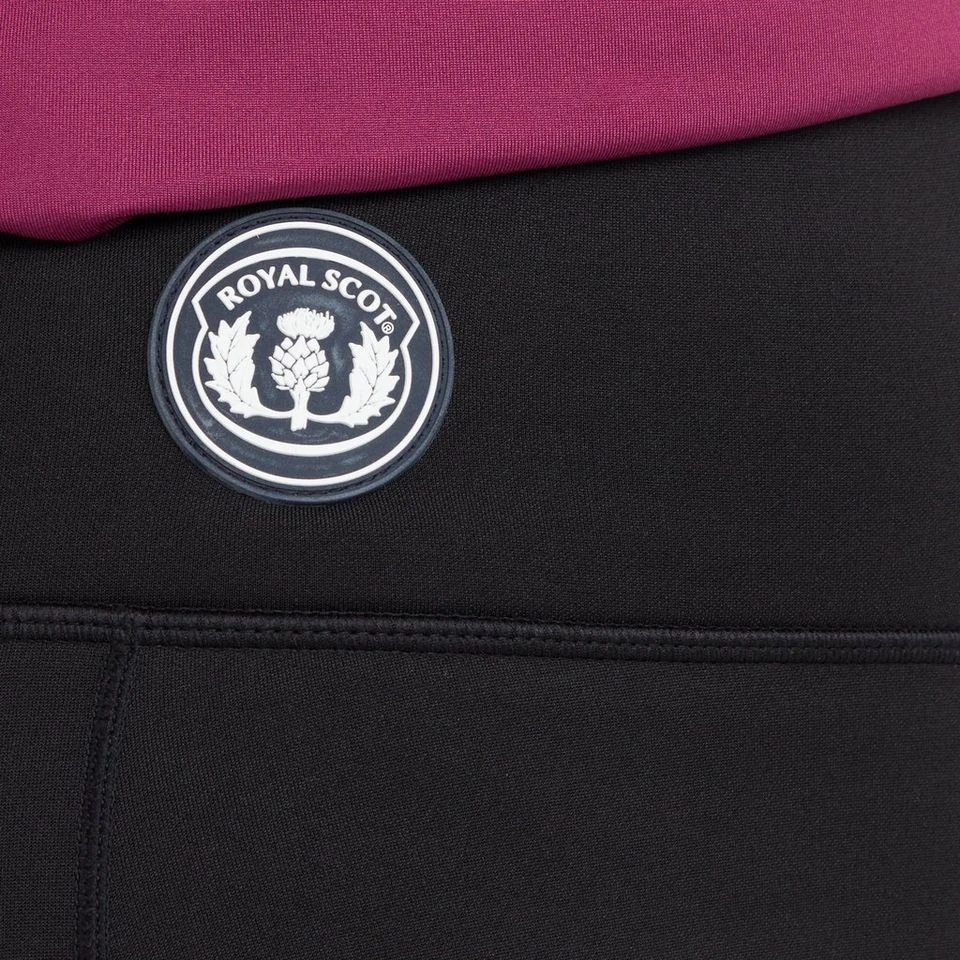 Women's Knee Patch Riding Leggings In Black 6 Women's Knee Patch Riding Leggings In Black - Image 4